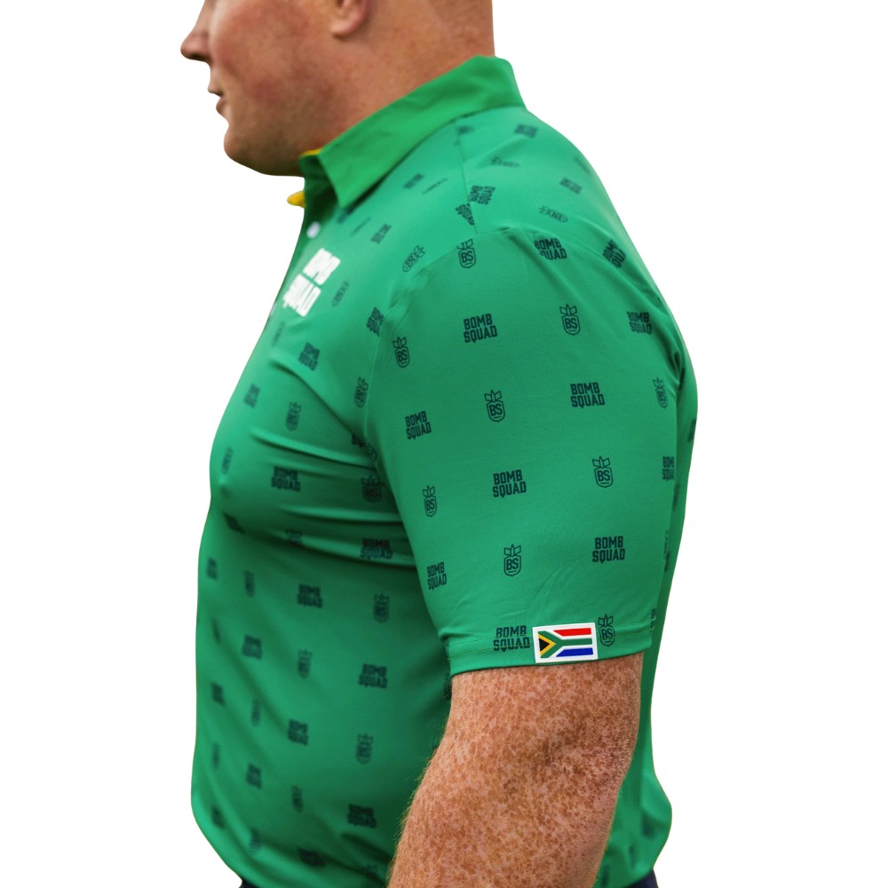 Bomb Squad Green Mamba Golf Shirt by BooYaa Golf - Kloppers Sport