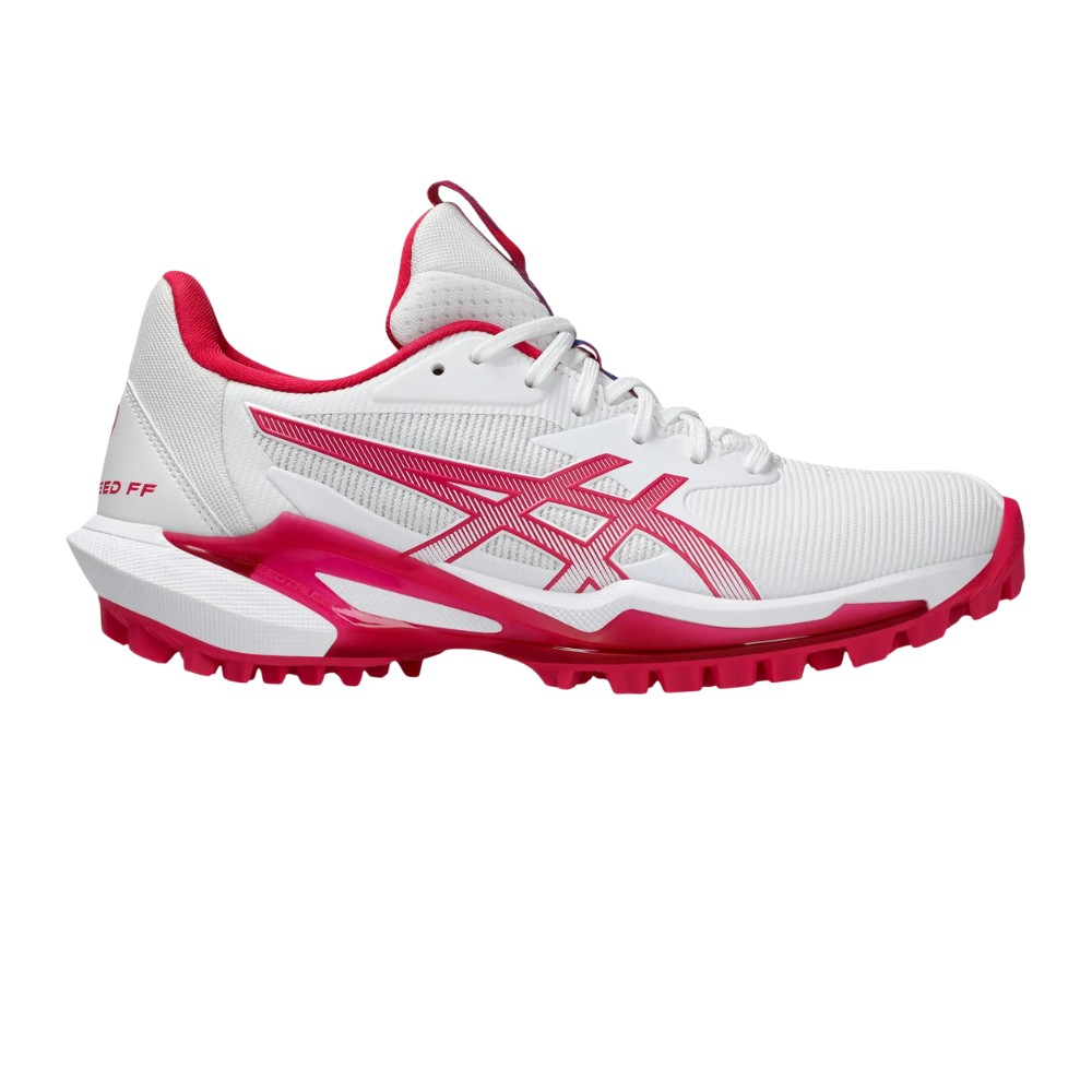 An Asics Field Speed FF 2 Women's hockey shoes facing right.