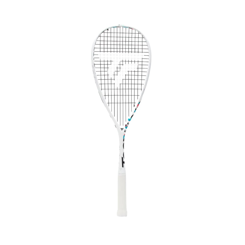 A Tecnifibre Carboflex X-Top V2 125 NS squash racquet with a white background.
