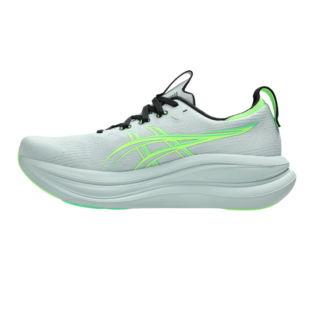 Asics Gel-Nimbus 28 Men's Running Shoes - Cold Moss/Illuminate Green - Image 2