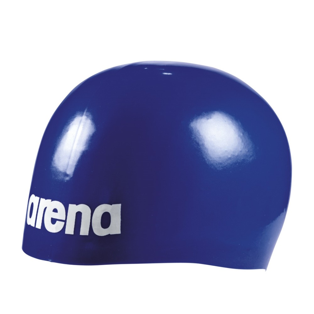 An Arena Moulded Pro II Navy Swim Cap