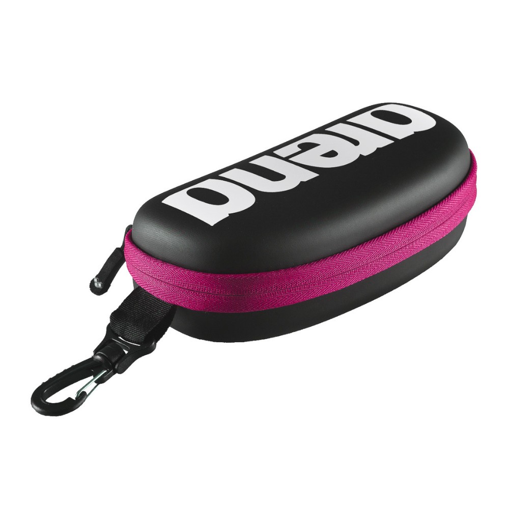 An Arena Goggle Case (Black/Fuchsia)