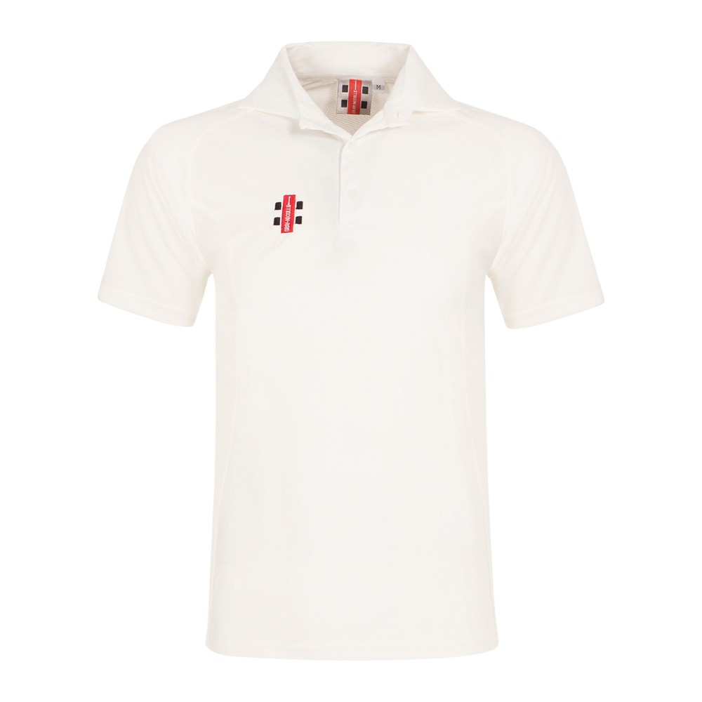 Gray-Nicolls Moisture Management Short Sleeve Cricket Shirt - Cream