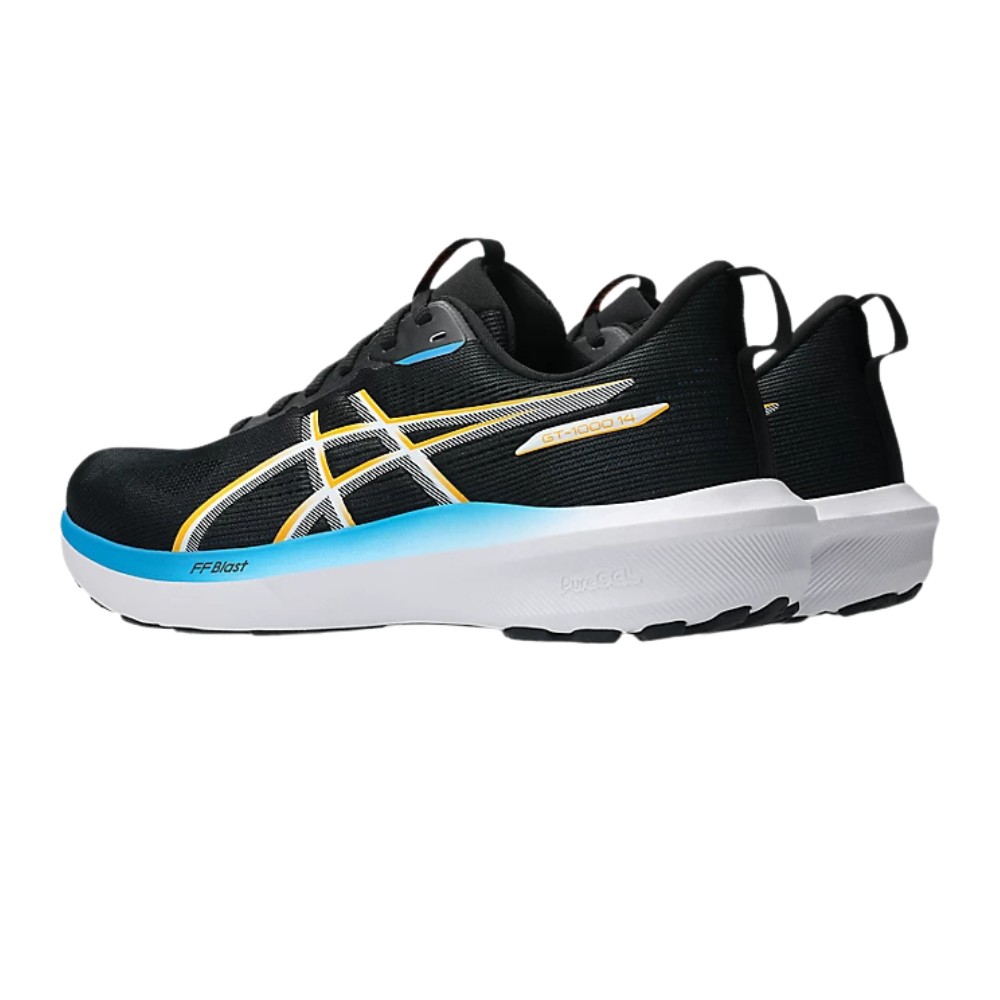 Asics GT-1000 14 Men's Running Shoe - Black/Yamabuki - Kloppers Sport