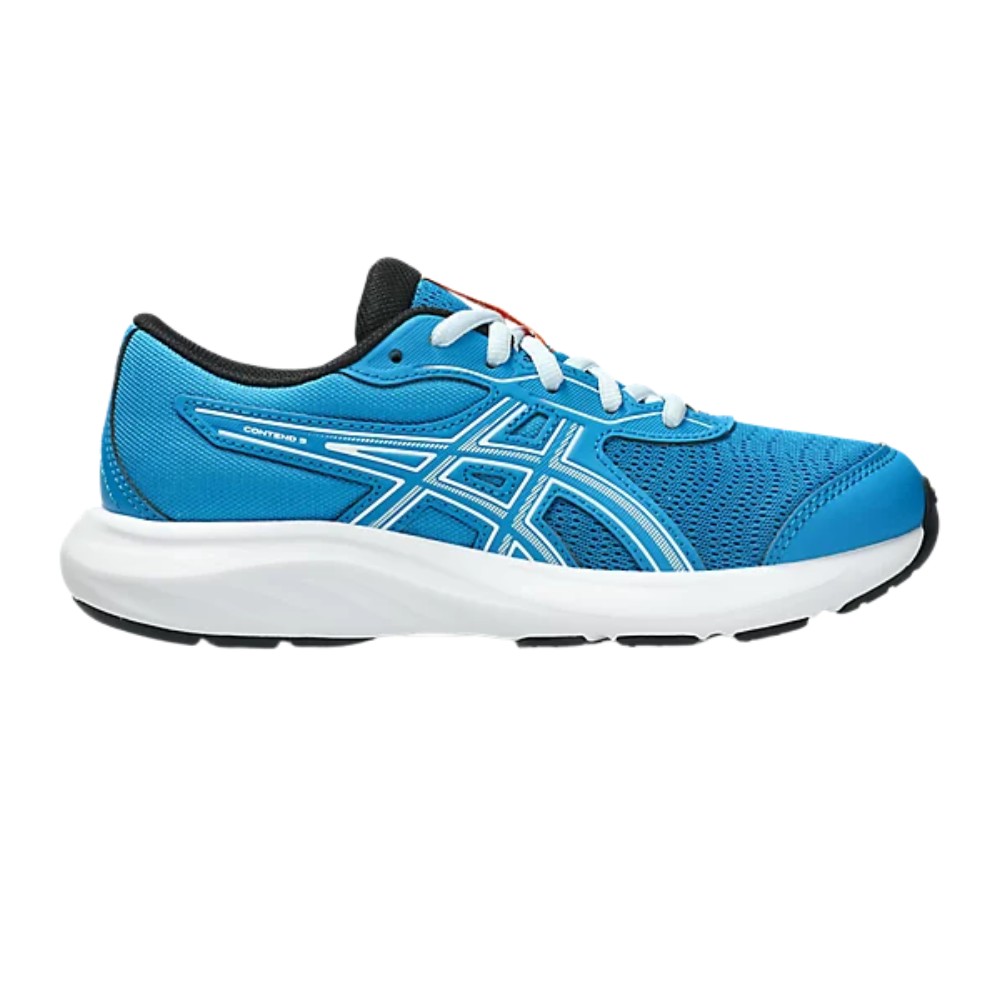 Asics Contend 9 GS Kids' Running Shoe - Aegean Blue/Cool Grey