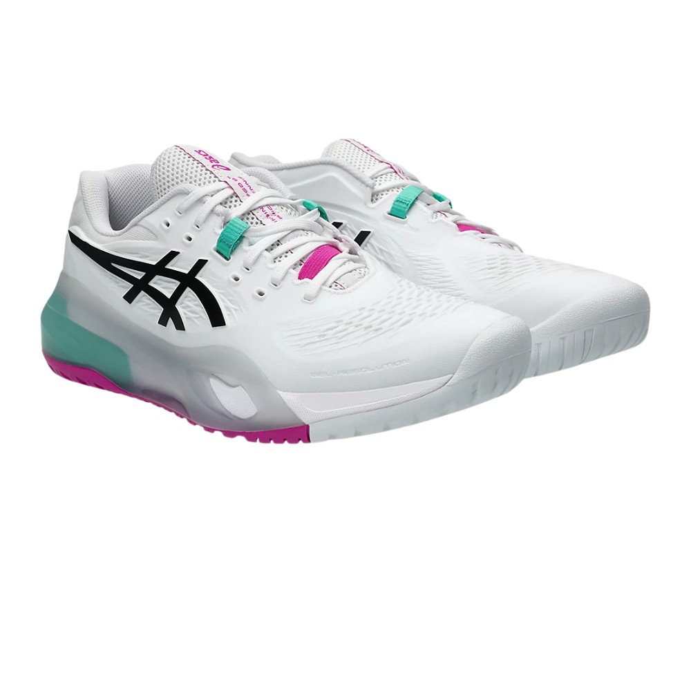 Asics Gel-Resolution X Men's Tennis Shoes - White/Aurora Green