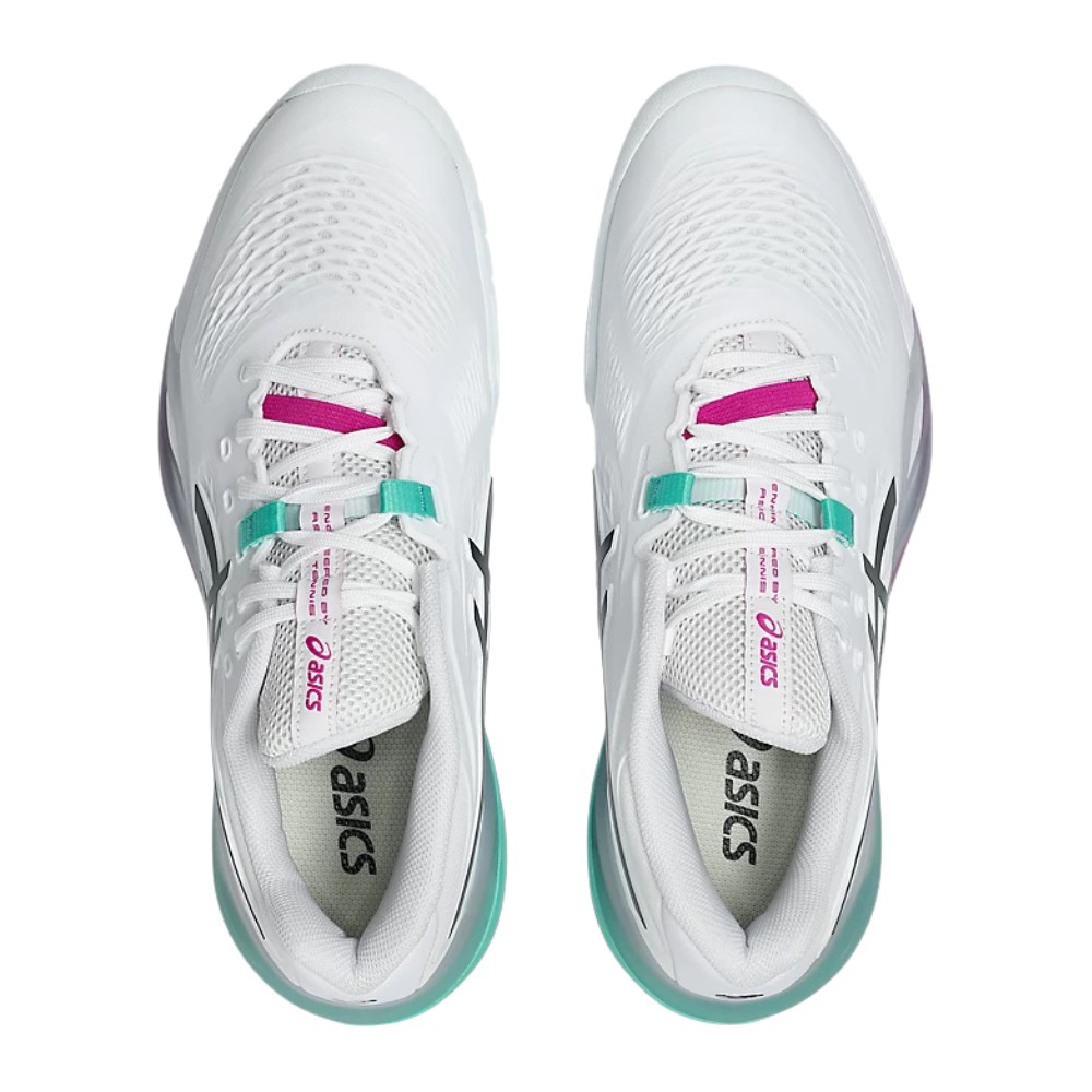 Asics Gel-Resolution X Men's Tennis Shoes - White/Aurora Green