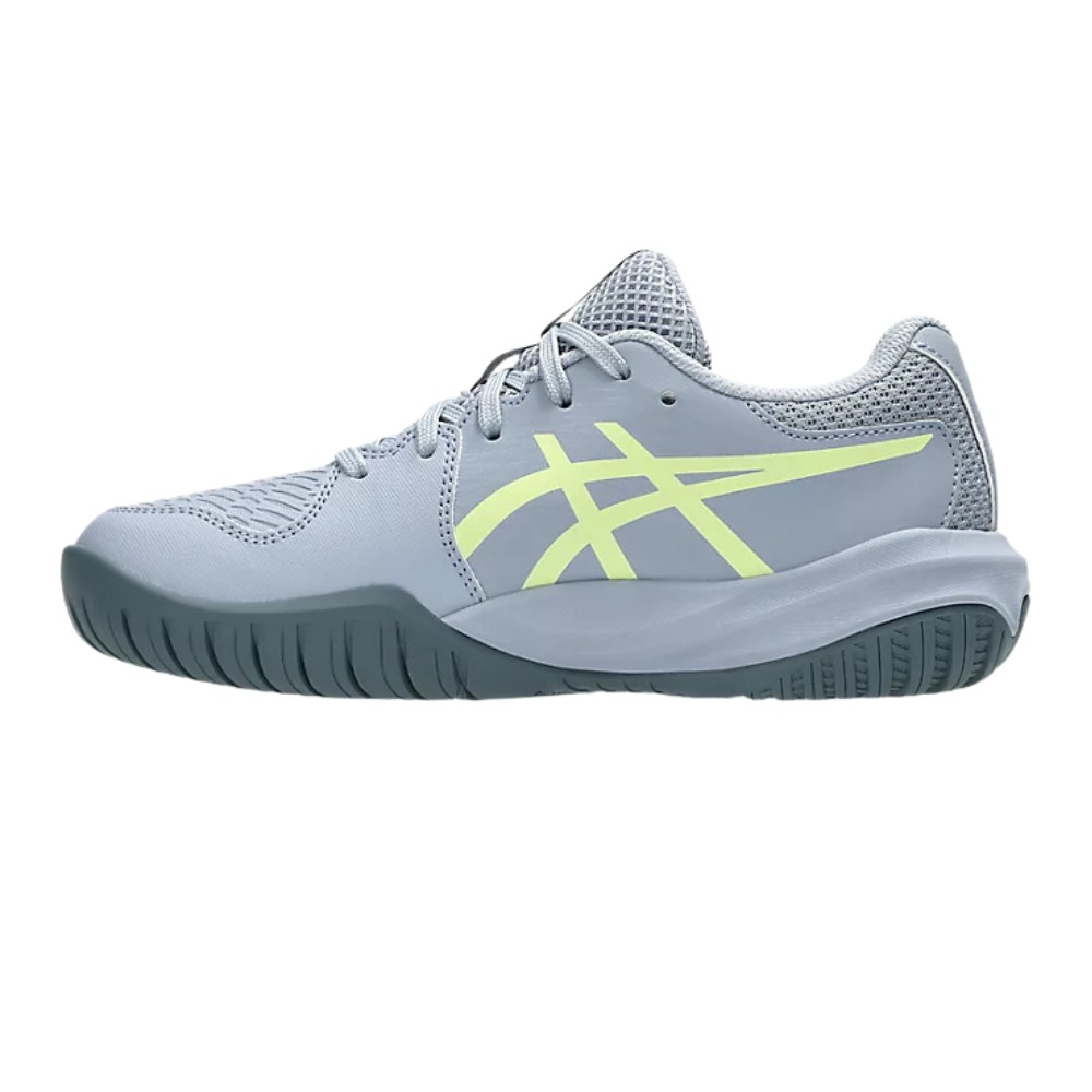 Asics Gel-Resolution X GS Kid's Tennis Shoe - Grey Blue/Pistachio