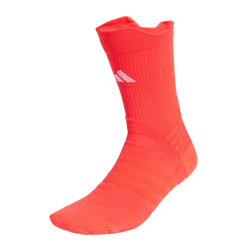Lucid Red-coloured Adidas Tennis Cushioned Crew Socks