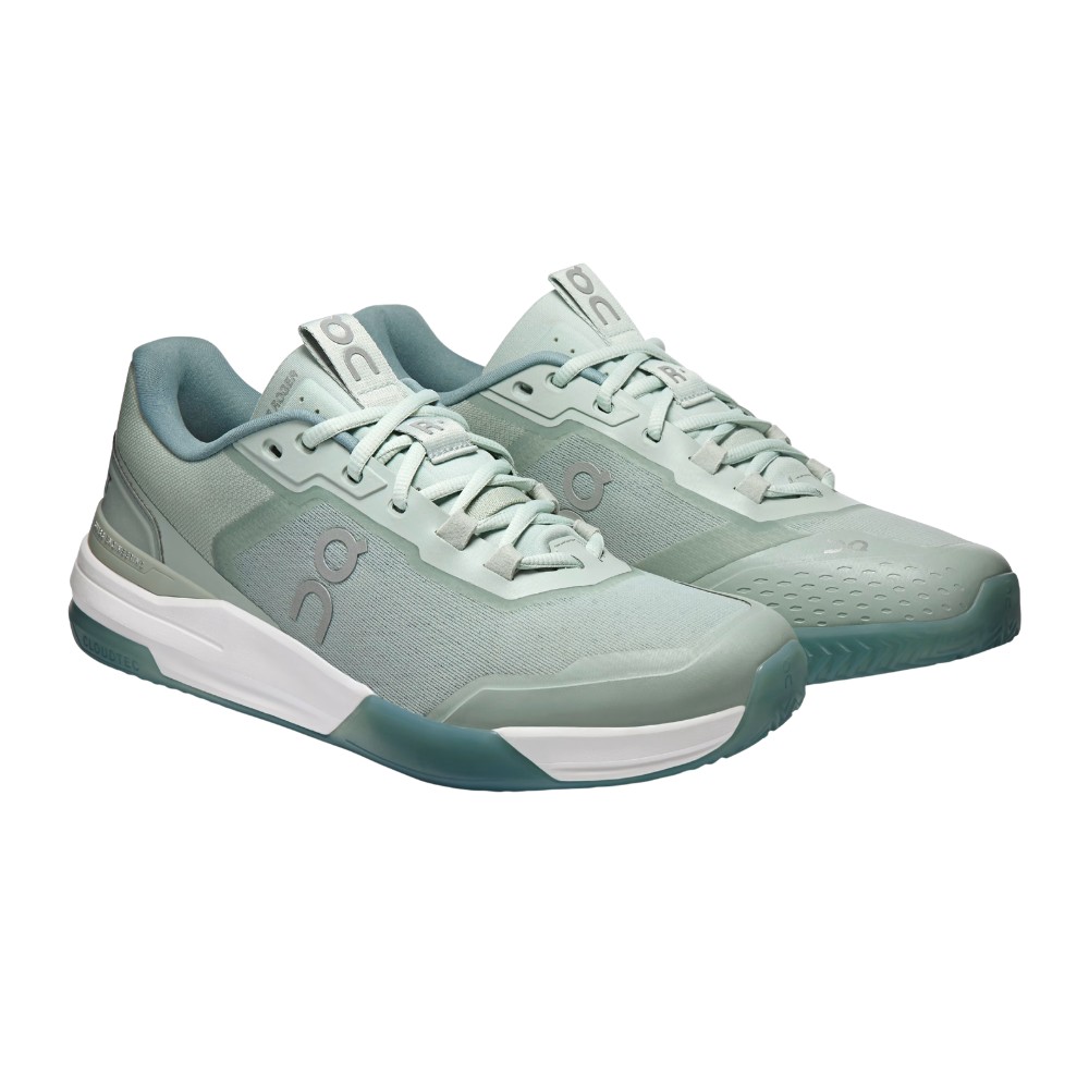 ON The Roger Advantage Pro Clay Men's Tennis Shoes - Mineral/Linen