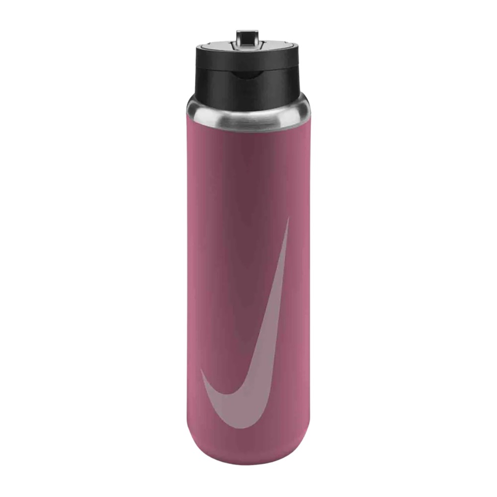 Nike Recharge Stainless Steel Straw Bottle (24 oz) - Peony/Black