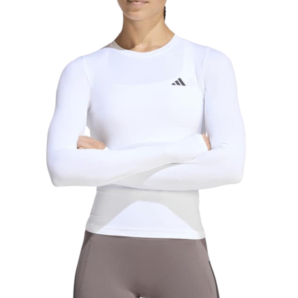 Adidas PrimeLift Essentials Workout Contour Long Sleeve - White