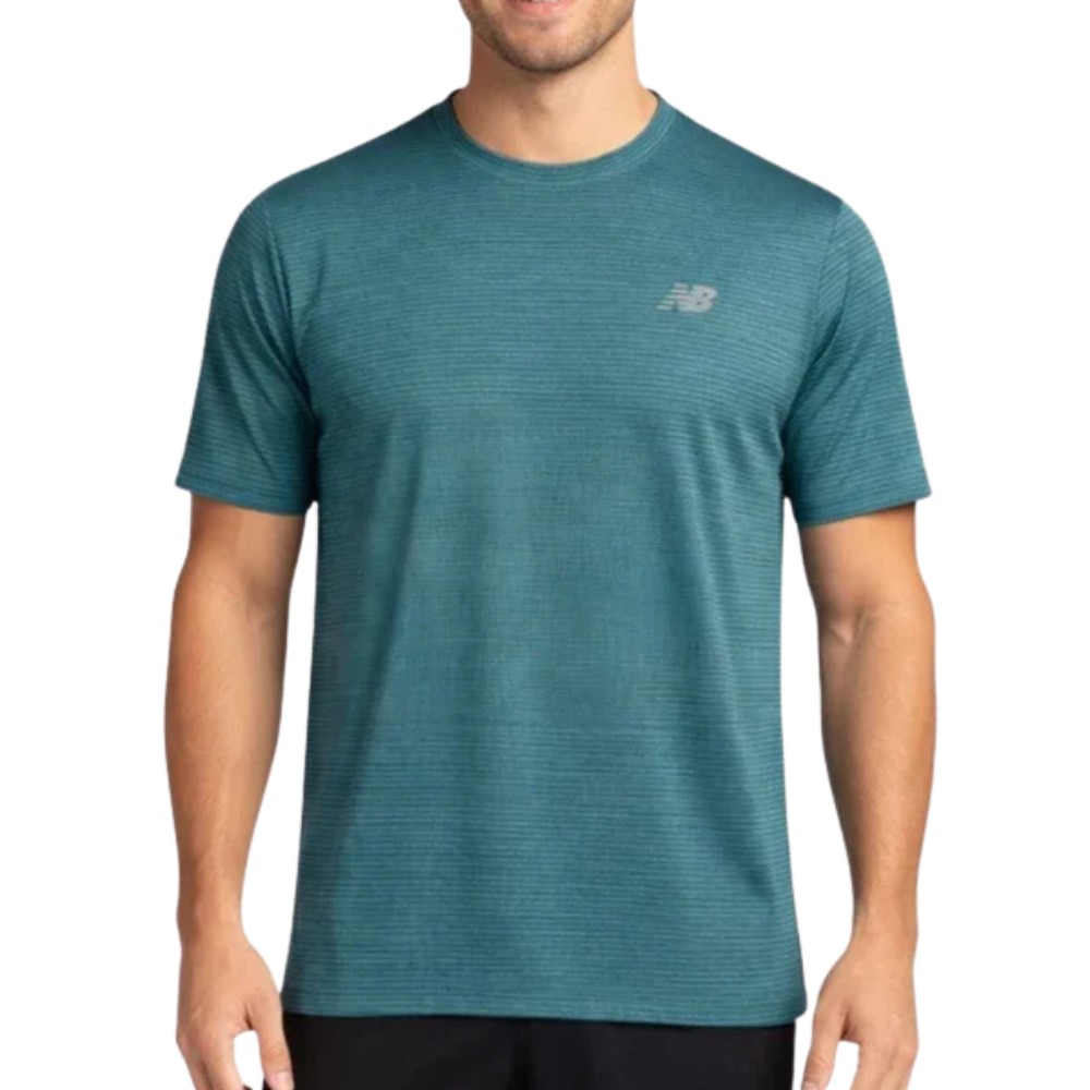 New Balance Sport Essential Men's Running T-Shirt - Big Teal