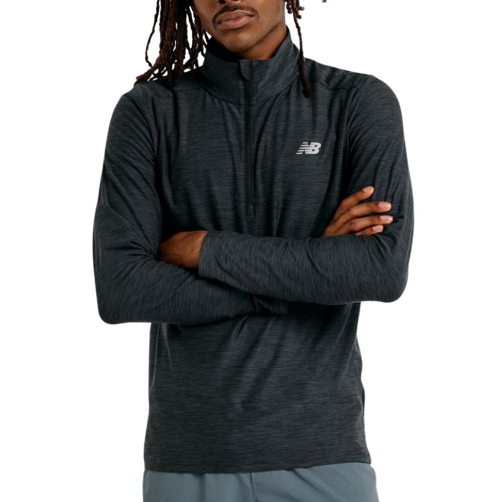 New Balance Space Dye Men's 1/4 Zip - Black