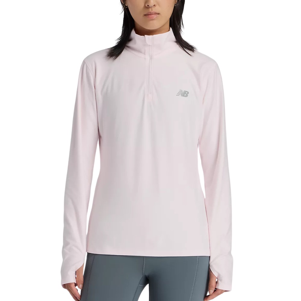 New Balance Space Dye Women's 1/4 Zip - White