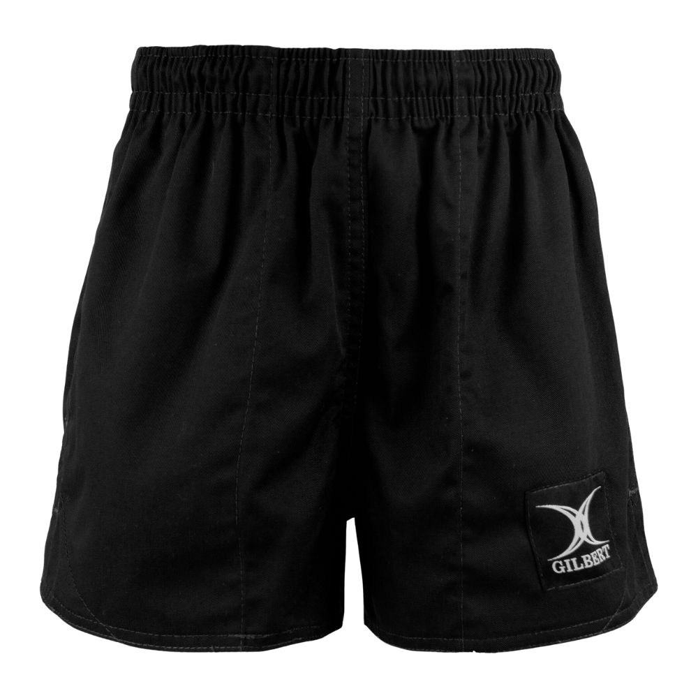 Gilbert Tagged Rugby Shorts - Black