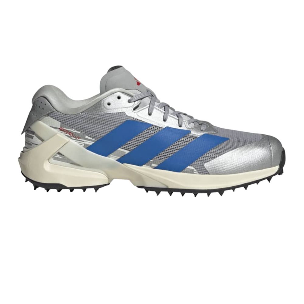 Adidas Adizero Lux 3 Hockey Shoes - Silver Metal/Bright Royal
