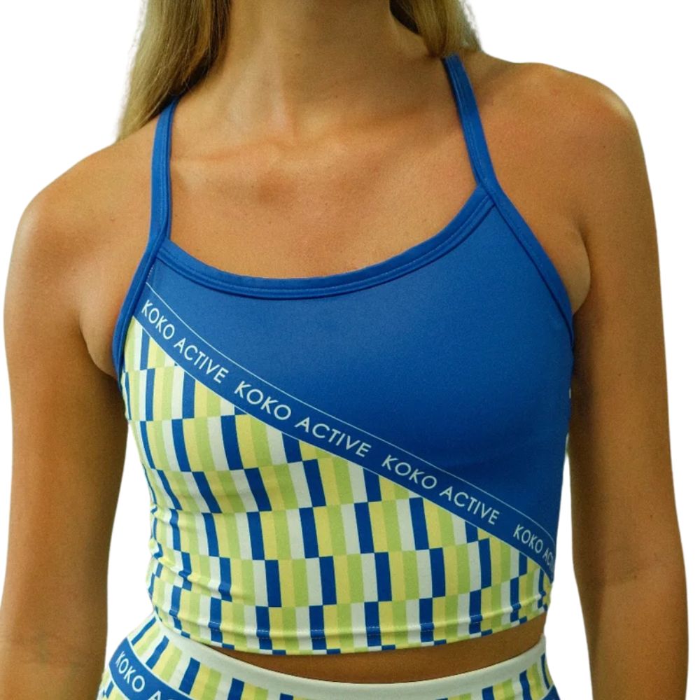 KOKO Active RESET Blue Tank Sports Bra