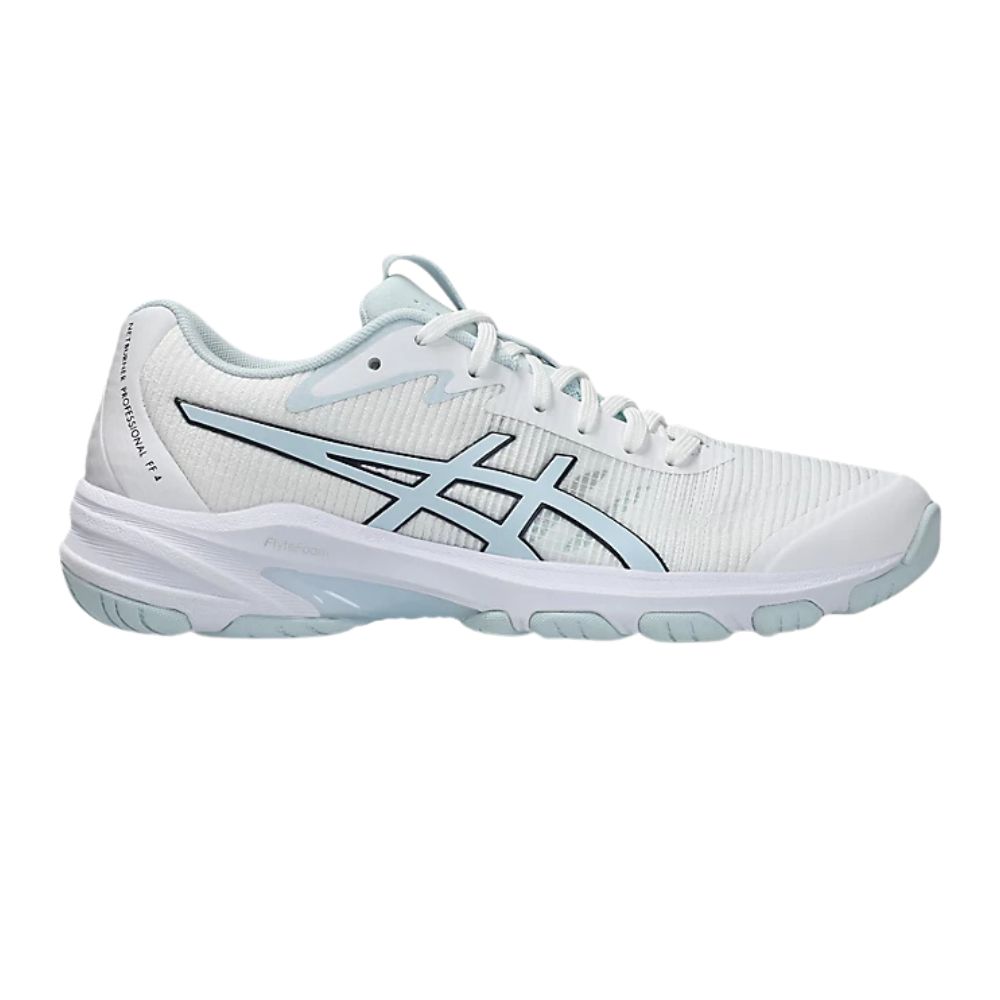 Asics Netburner Professional FF 4 Netball Shoes - White/Sky