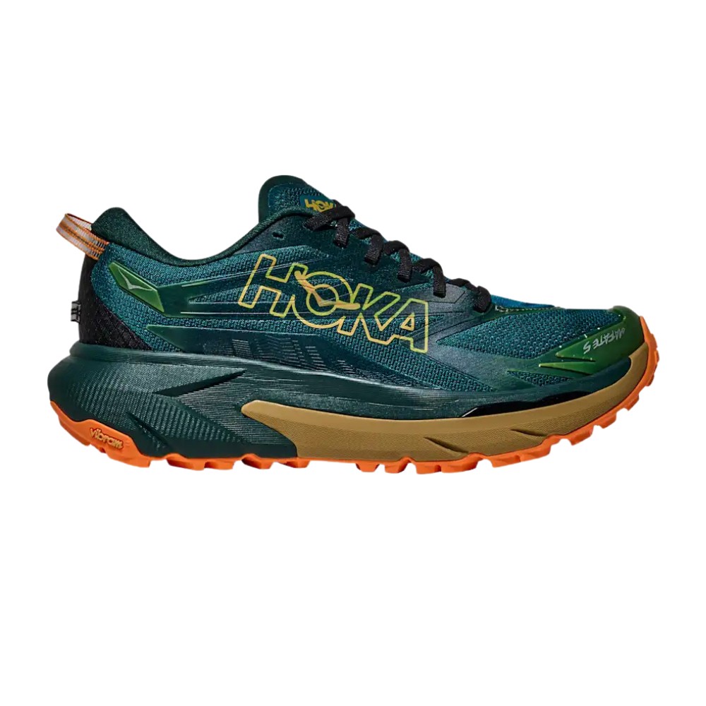 Hoka Mafate 5 Men's Trail Running Shoes - Tidal Wave / Mustard Seed