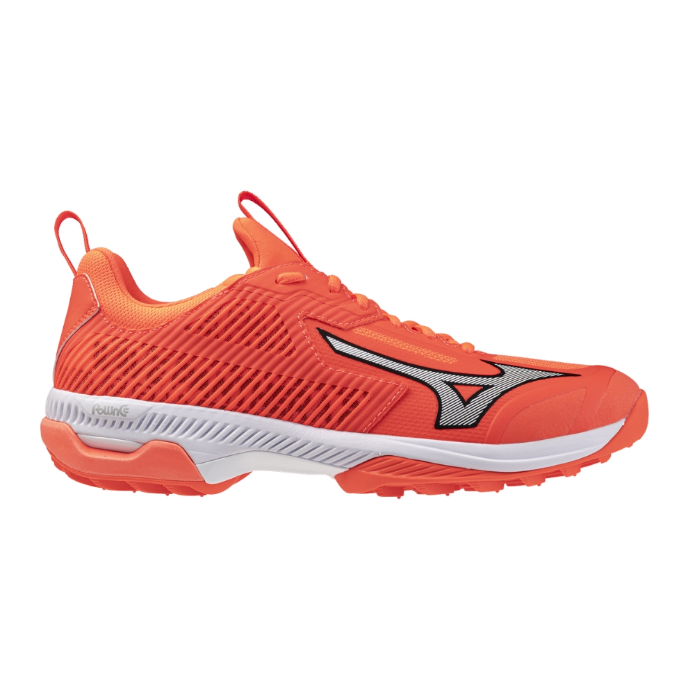 Mizuno Wave Panthera 2 Hockey Shoes - Lava Orange