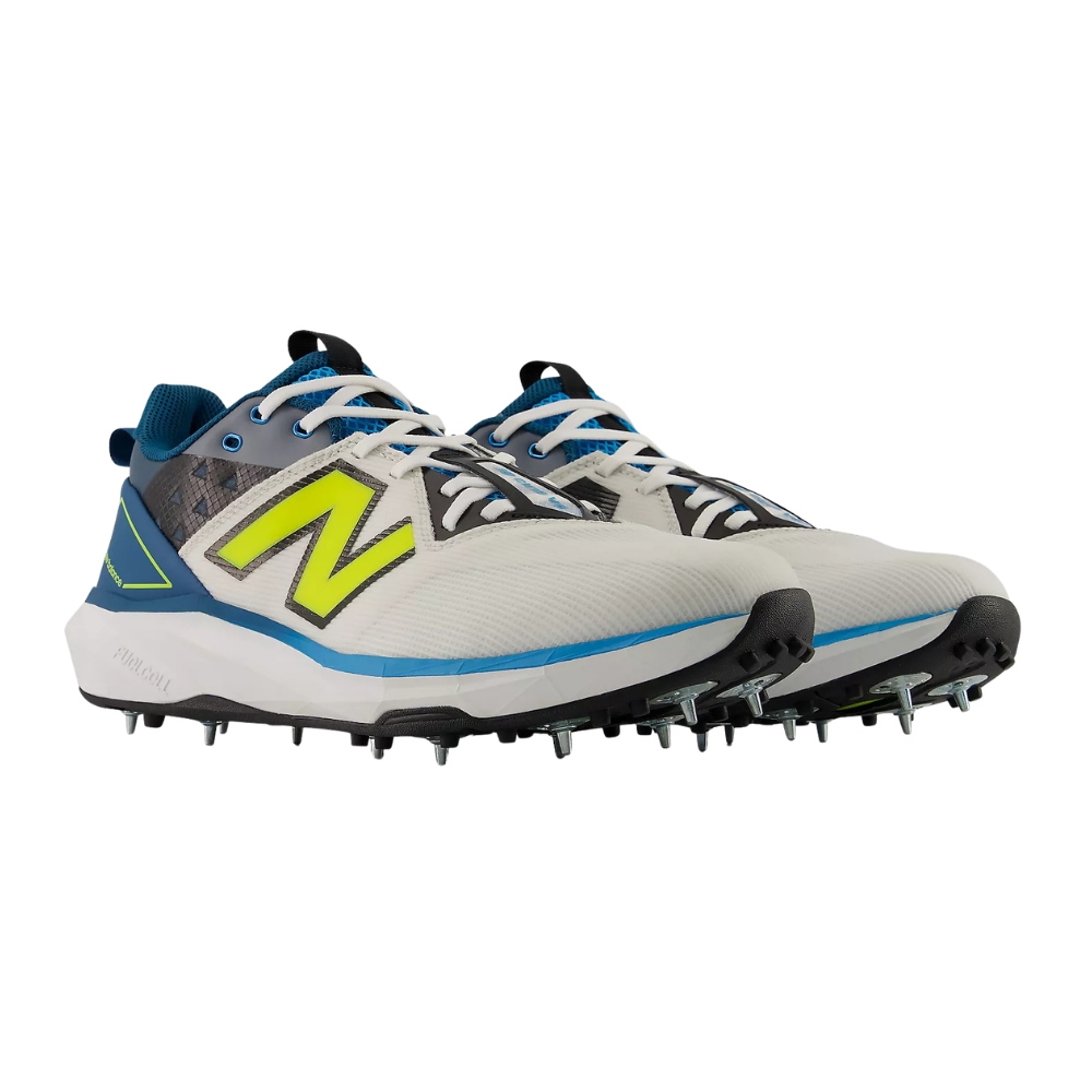 New Balance FuelCell CK10 v6 Cricket Shoes - White - Image 3