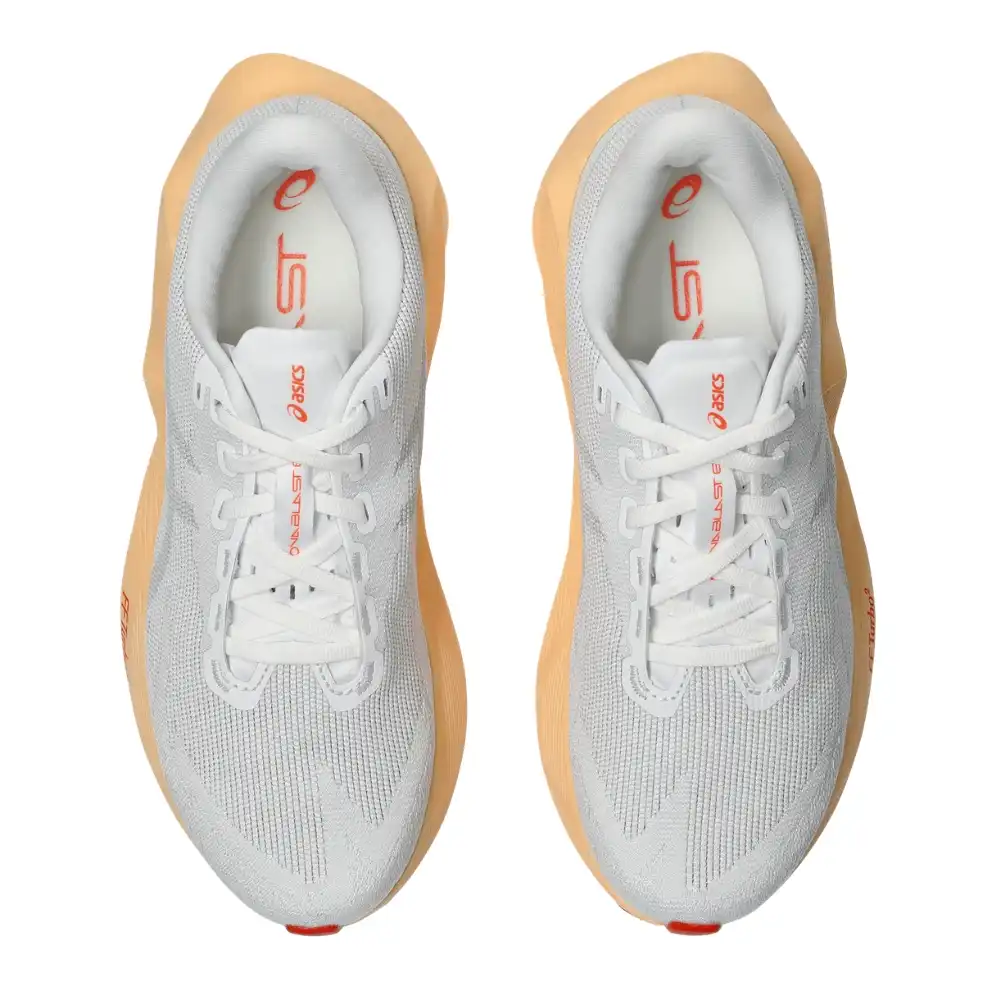 Asics Novablast 6 Women's Running Shoes - White/Vivid Coral - Image 5