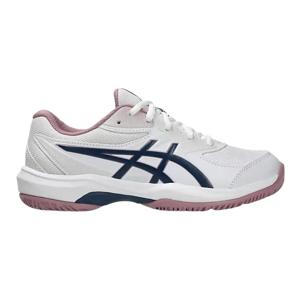 Asics Gel-Game GS Kid's Tennis Shoes - White/Independence Blue