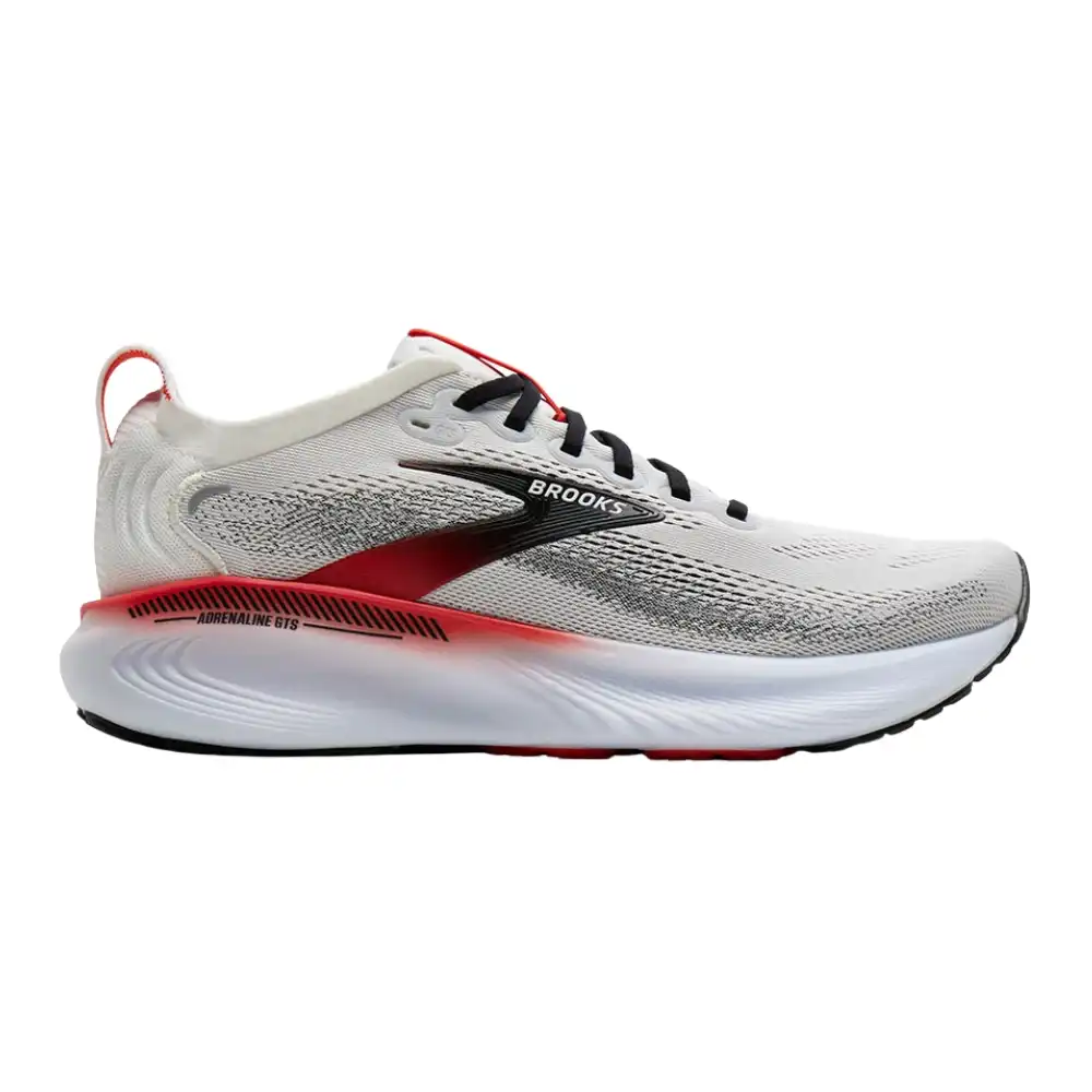 Brooks Adrenaline GTS 25 Men's Running Shoes - White/Black/Red