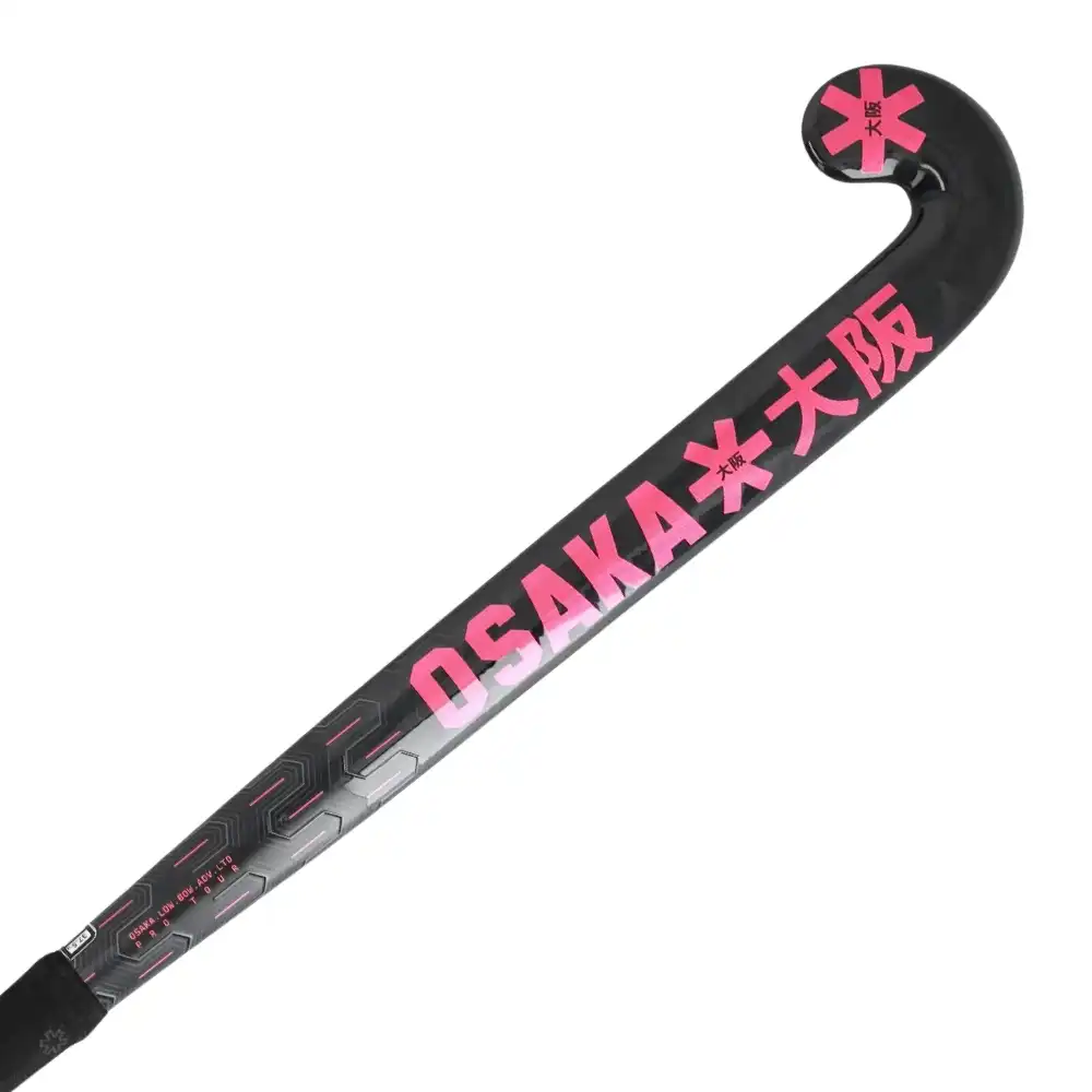Osaka Pro Tour Advanced LTD Low Bow Hockey Stick - Hot Pink