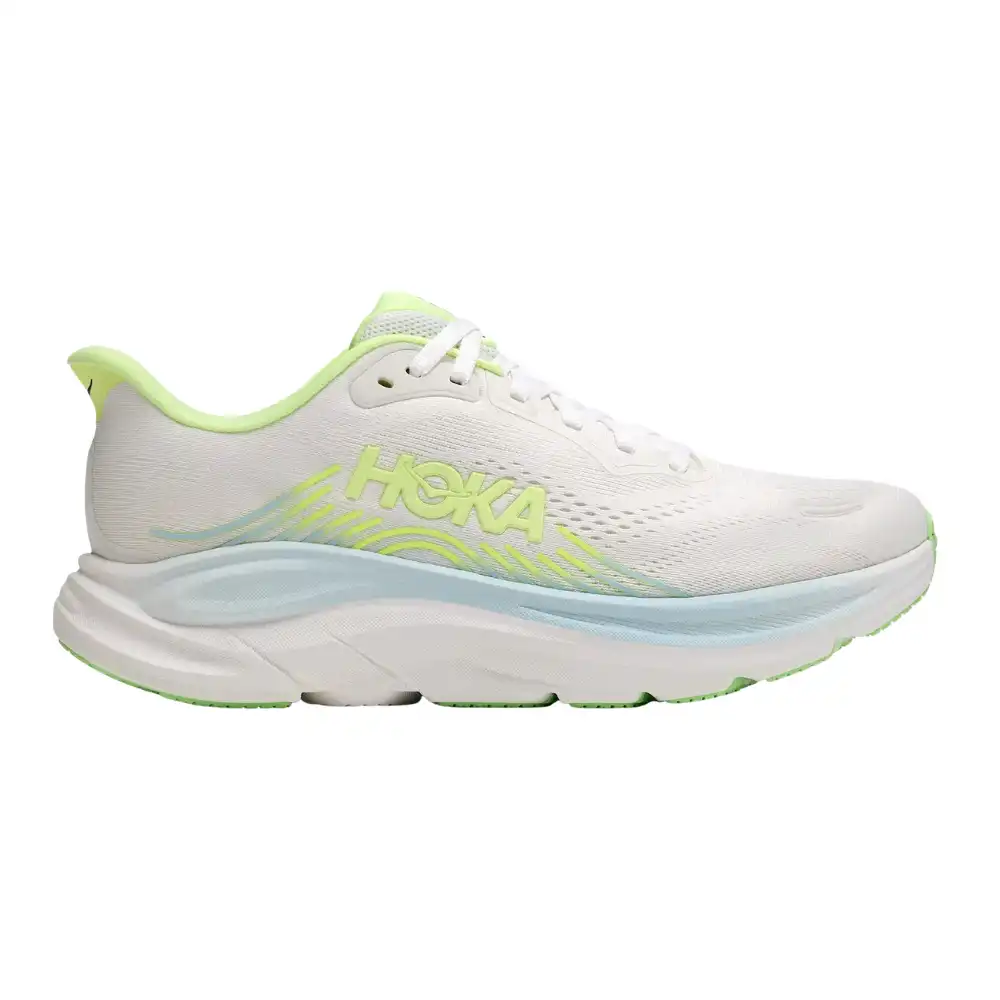 Hoka Clifton 11 Women's Running Shoes - Frost / Neon Yuzu