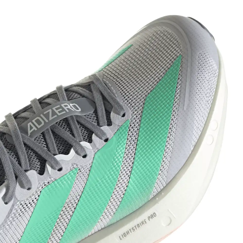 Adidas Adizero Boston 13 Women's Shoes - Dash Grey/Pulse Mint - Image 7